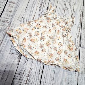 Joie White Floral Top Baby Girl Size 18M Short Sleeves